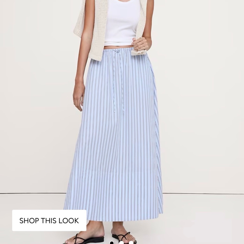 Banana Republic Cotton Poplin Skirt